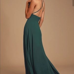 Lulus green bridesmaids dress tags still on- never worn!